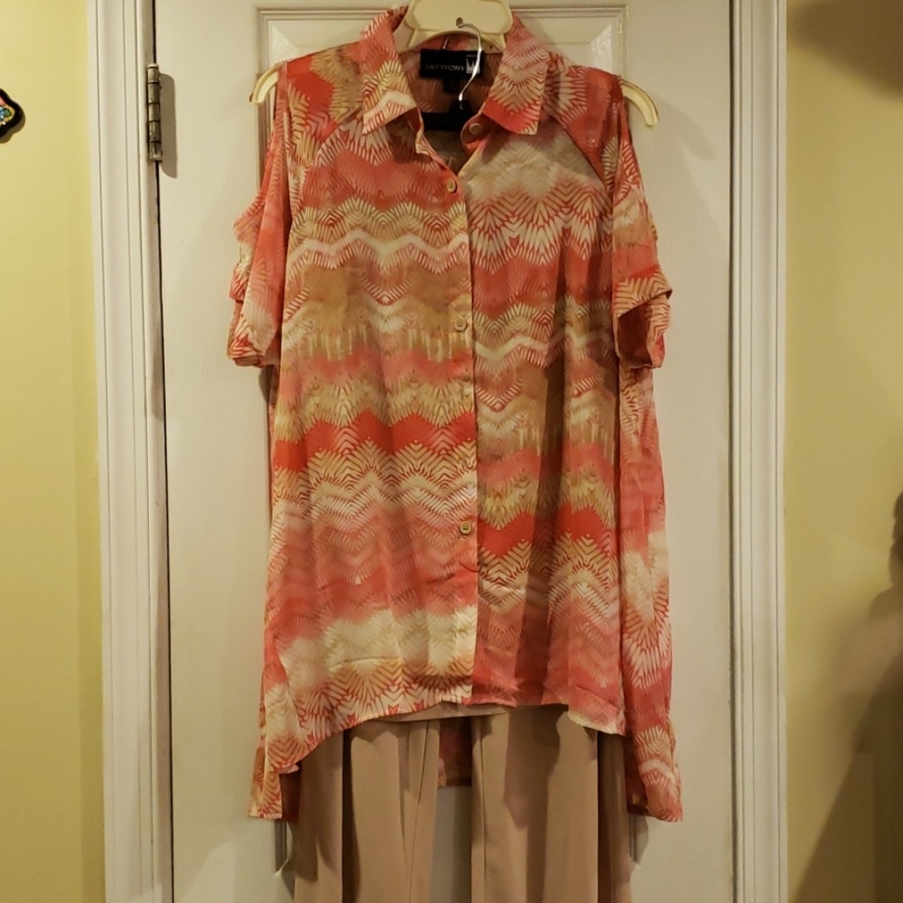 Antthony 3 pc chiffon and jersey knit set